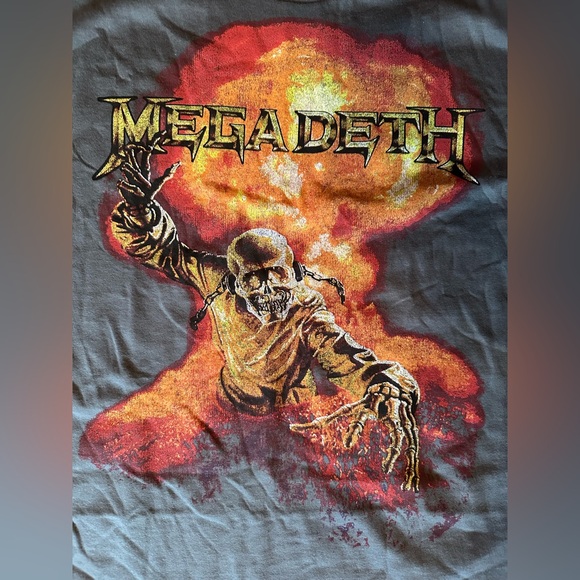 Hot Topic Megadeth Rattlehead Graphic Tee - Picture 3 of 7